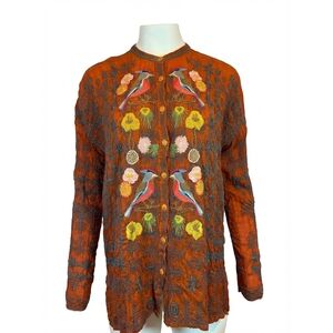NEW JOHNNY WAS alani top in burnt orange